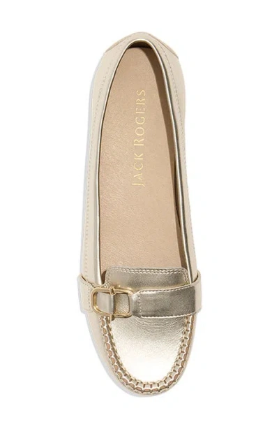 Jack Rogers Hanover Moc Toe Flat In Multi