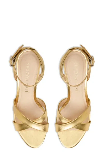 Jack Rogers Peri Ankle Strap Sandal In Gold