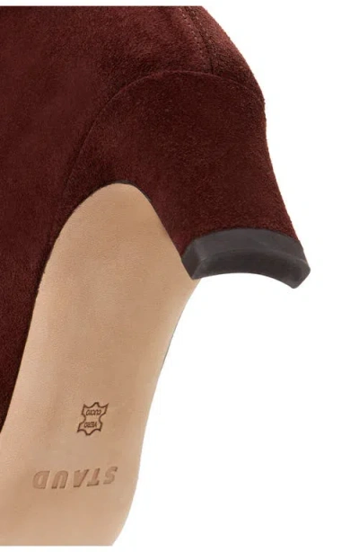 Staud Wally Ankle Boot In Burgundy