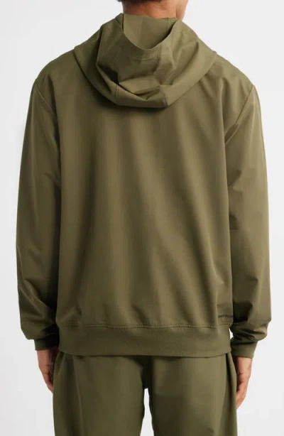 Santo Studio Tempo Tech Zip Jacket In Green