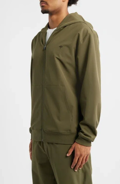 Santo Studio Tempo Tech Zip Jacket In Green