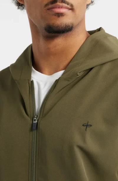 Santo Studio Tempo Tech Zip Jacket In Green