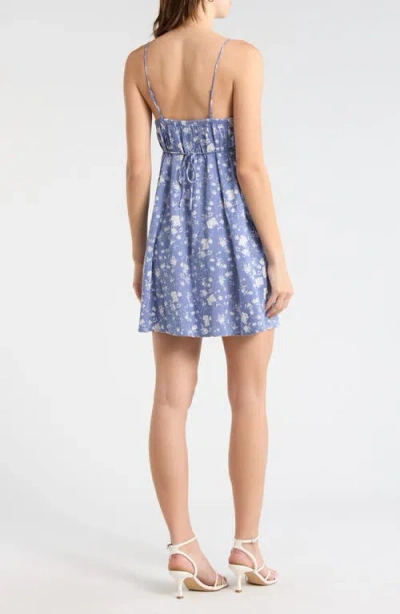 Abound Printed Minidress In Blue