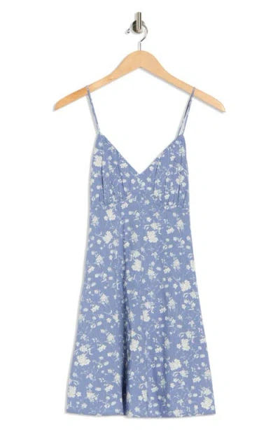 Abound Printed Minidress In Blue