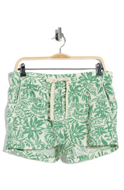 Caslon ® Drawstring Linen Blend Shorts In Multi