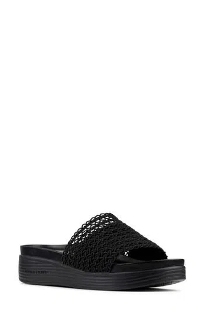 Donald Pliner Frou Platform Wedge Sandal In Black
