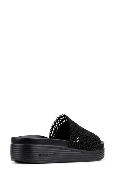 Donald Pliner Frou Platform Wedge Sandal In Black