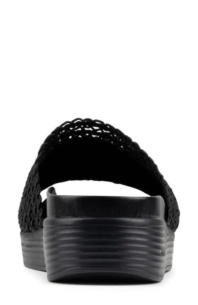 Donald Pliner Frou Platform Wedge Sandal In Black