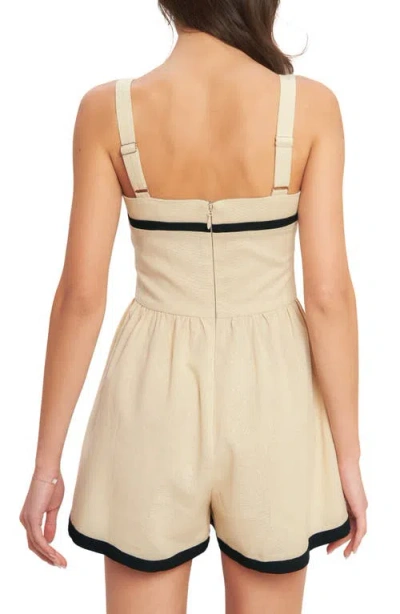 Flying Tomato Sleeveless Romper In Neutral
