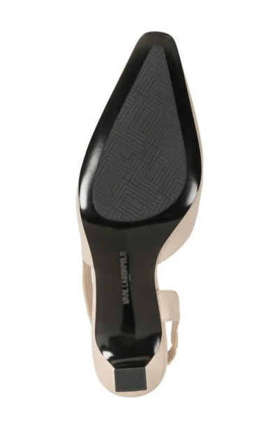 Karl Lagerfeld Sheenz Pointed Toe Slingback Pump In Multi