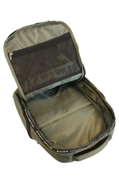 Original Penguin Zip Nylon Backpack In Purple