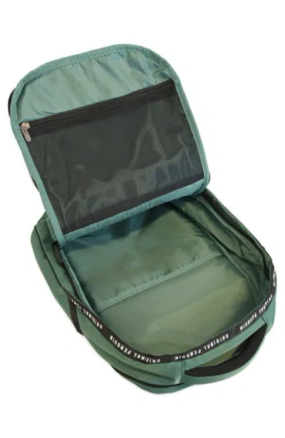 Original Penguin Zip Nylon Backpack In White