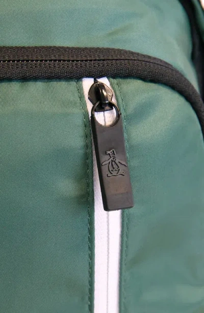 Original Penguin Zip Nylon Backpack In White