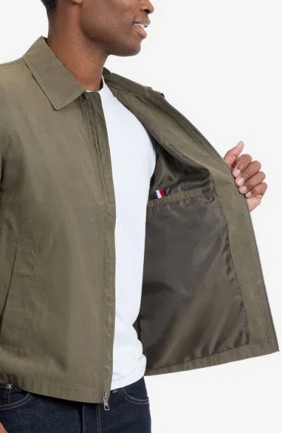Tommy Hilfiger Microfiber Golf Jacket In Green