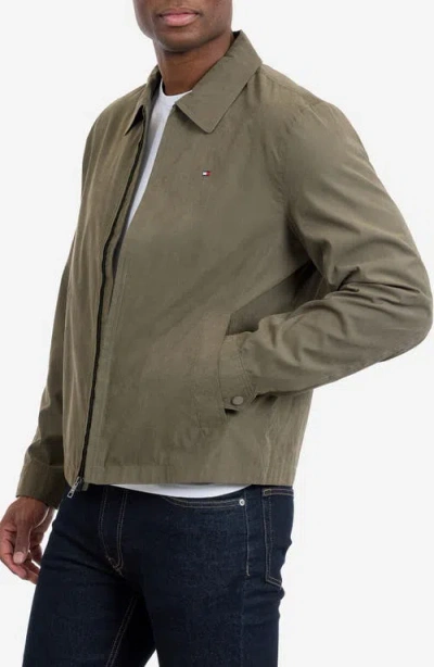 Tommy Hilfiger Microfiber Golf Jacket In Green
