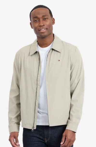 Tommy Hilfiger Microfiber Golf Jacket In Brown