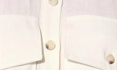 Walter Baker Bryce Linen-blend Top In White