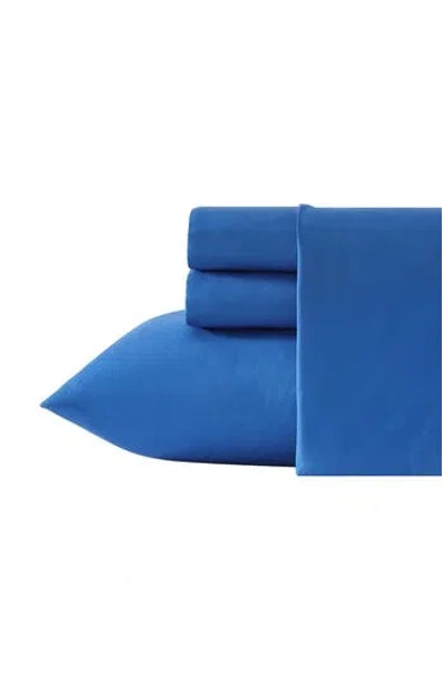 Eddie Bauer Highland Chill Solid Temperature Regulating Microfiber 4-pc. Sheet Set, Queen In Blue