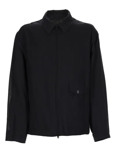 Our Legacy Evolved Jacket In Merino Wool Voile In Eclipse Black In Black
