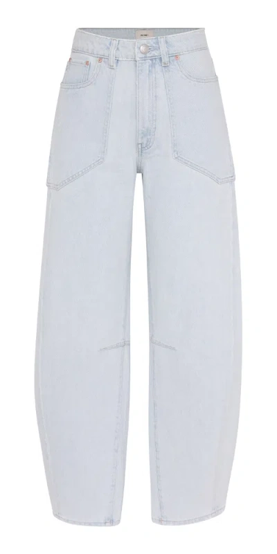 Dl1961 Miro Barrel High Rise Jeans In Saltstone In Blue