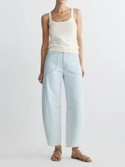 Dl1961 Miro Barrel High Rise Jeans In Saltstone In Blue