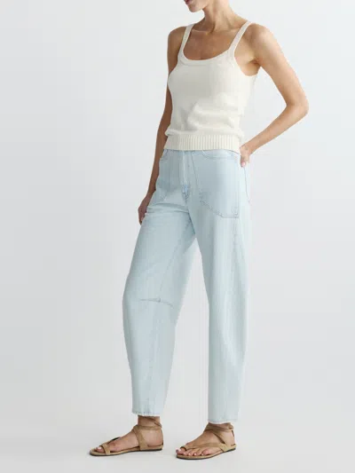 Dl1961 Miro Barrel High Rise Jeans In Saltstone In Blue