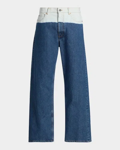 Marni Logo-patch Jeans In Blue