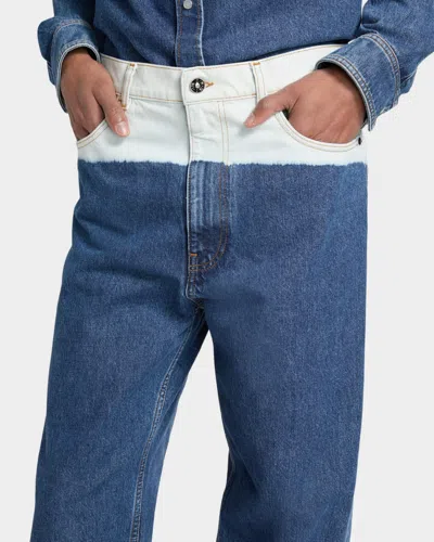 Marni Logo-patch Jeans In Blue