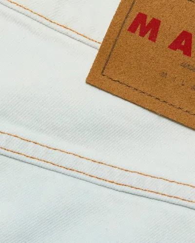 Marni Logo-patch Jeans In Blue