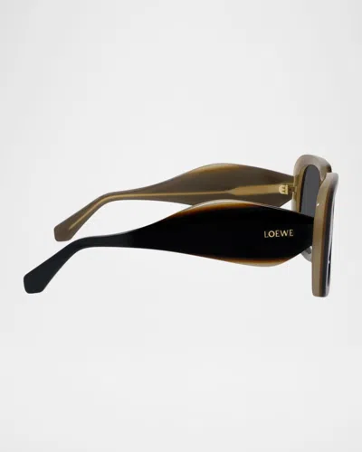 Loewe Square Frame Sunglasses In Black