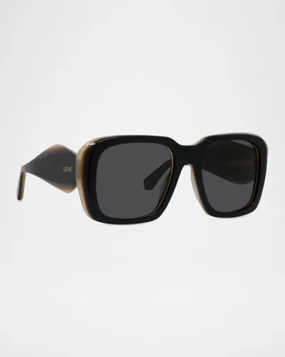 Loewe Square Frame Sunglasses In Black