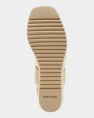 La Canadienne Rowena Leather Espadrille Wedge Sandals In Multi