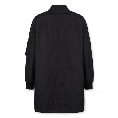 Aspesi Long Bomber Jacket In Black