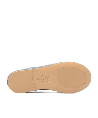 Fendi Ff-logo Ballet Flats In Gray