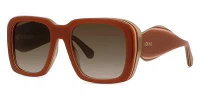 Loewe Signature Sunglasses In Red