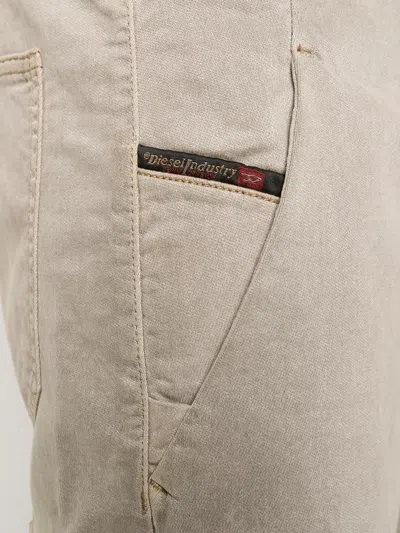 Diesel Plain Cargo Shorts In Neutral