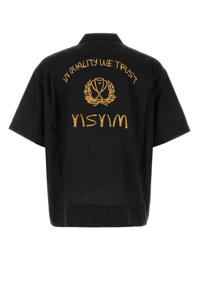 Visvim Black Silk Shirt In Multi