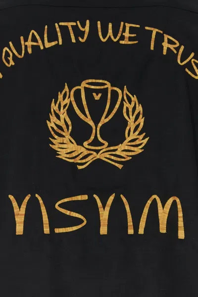Visvim Black Silk Shirt In Multi