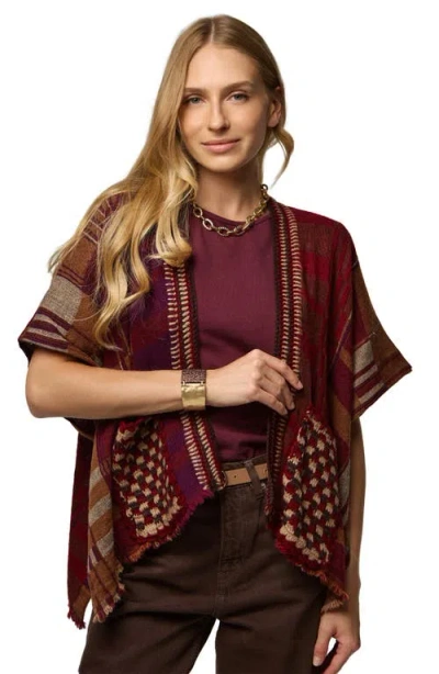 Saachi Plaid Topper In Multi