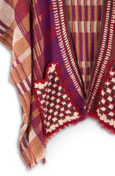 Saachi Plaid Topper In Multi