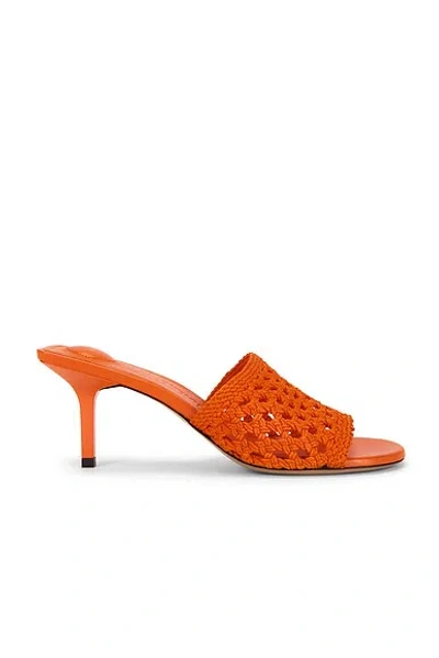 Jacquemus Les Mules Cubisto Sandals Open Toe Stiletto In Orange
