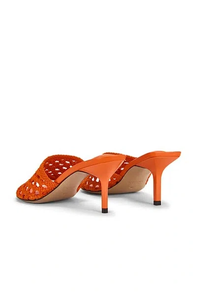 Jacquemus Les Mules Cubisto Sandals Open Toe Stiletto In Orange