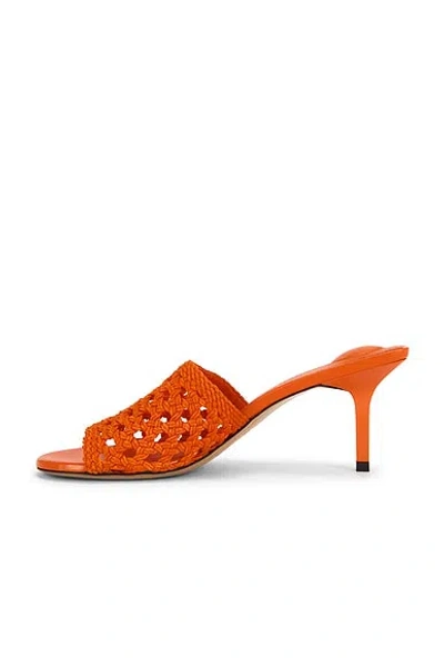 Jacquemus Les Mules Cubisto Sandals Open Toe Stiletto In Orange