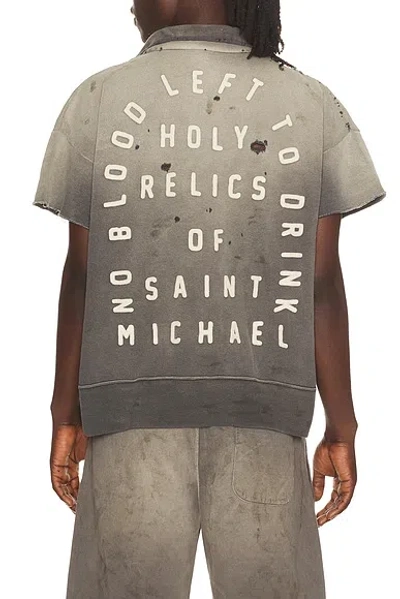 Saint Mxxxxxx Grey Solid Sweatshirt In Gray