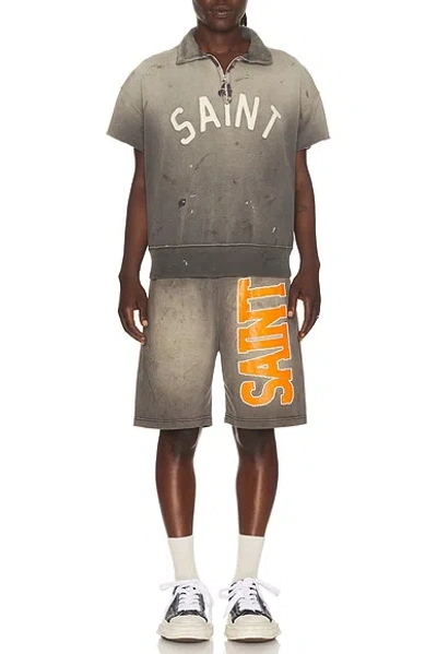 Saint Mxxxxxx Grey Solid Sweatshirt In Gray