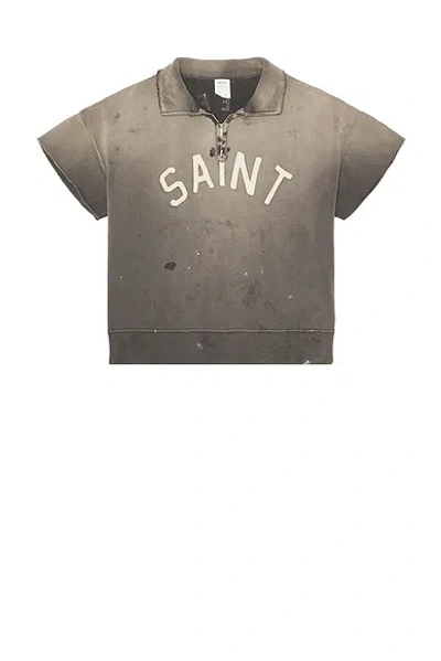 Saint Mxxxxxx Grey Solid Sweatshirt In Gray
