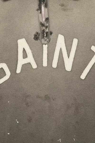 Saint Mxxxxxx Grey Solid Sweatshirt In Gray