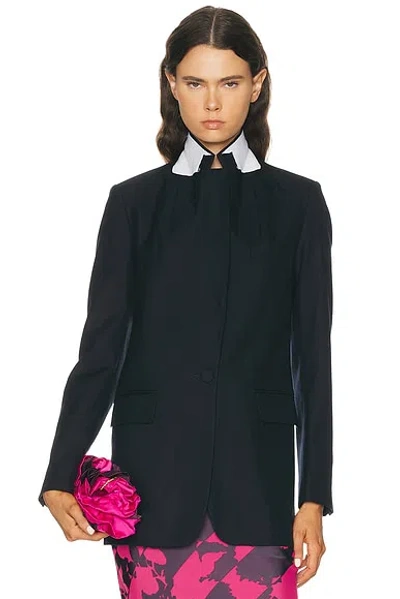 Dries Van Noten Blanchet Jacket In Blue