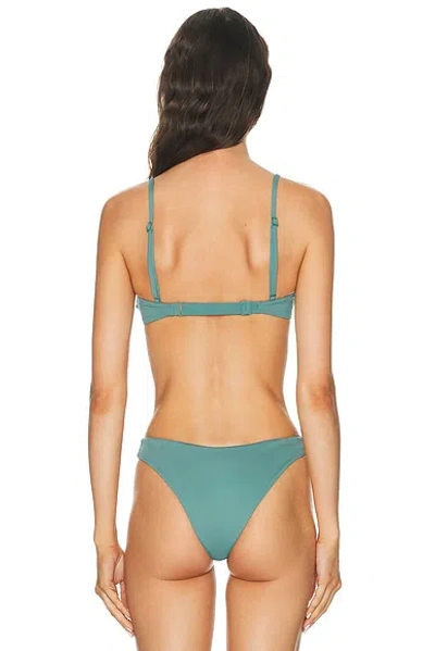 Haight Adjustable Monica Bikini Top In Blue