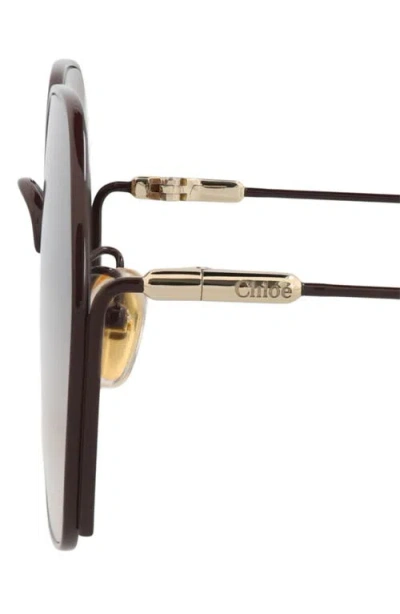 Chloé 59mm Rectangular Gradient Sunglasses In Multi